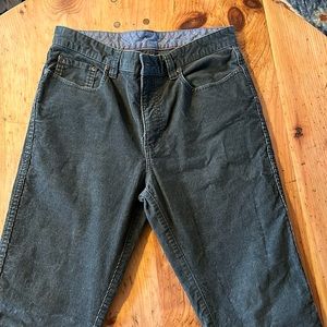 LL Bean Standard Fit standard fit corduroy Black/grey used 32”32”